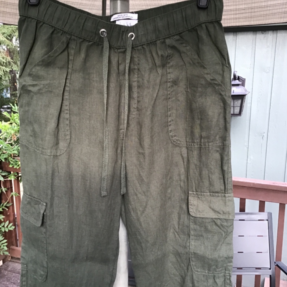 Nicole Miller Linen Joggers - Picture 7 of 7